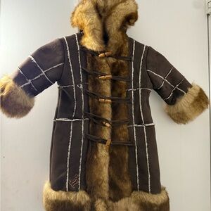 Rocawear Brown and Tan Kids Pea Coat